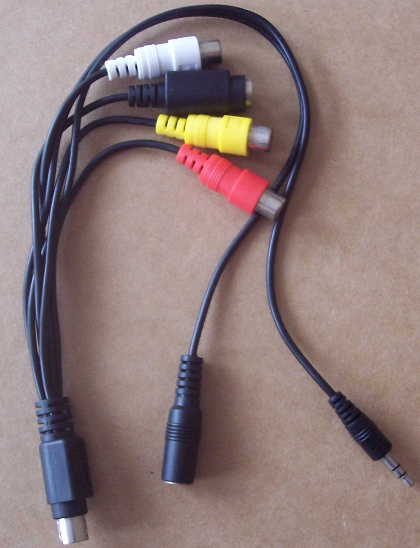 Supplied connector cables.